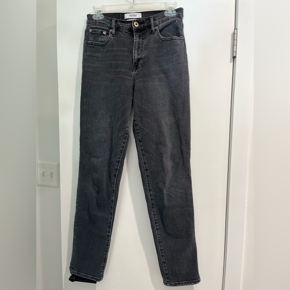 Pistola Black Straight Leg Jeans Size 26